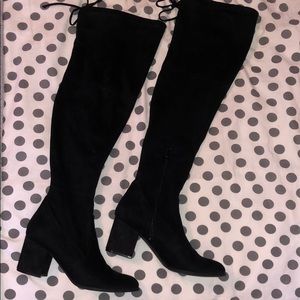 Unisa Womens Briggs Over the Knee Block Heel Boots